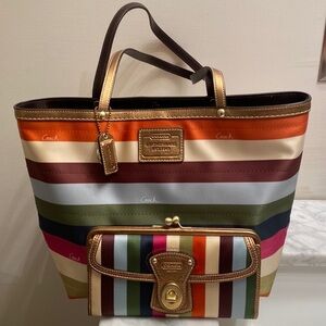 Coach bag , wallet coin purse 3 piece set